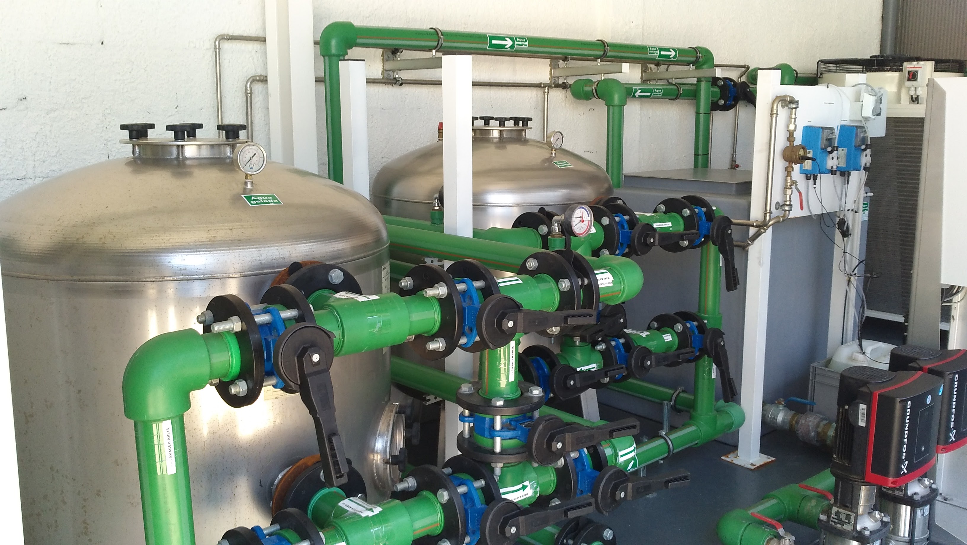 Sistema de Duipla Filtração Agua e Tratamento